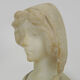 Sculpture Adolfo Cipriani (1880-1930) bust woman alabaster marble
