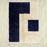 Handmade pure wool rug, size 150 x 250 cm