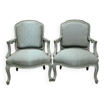Grey armchairs