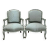 Grey armchairs