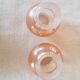 Pair of iridescent copper glass vases 1930