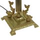 Vintage Brass Table Lamp Mythical Dolphin 41cm