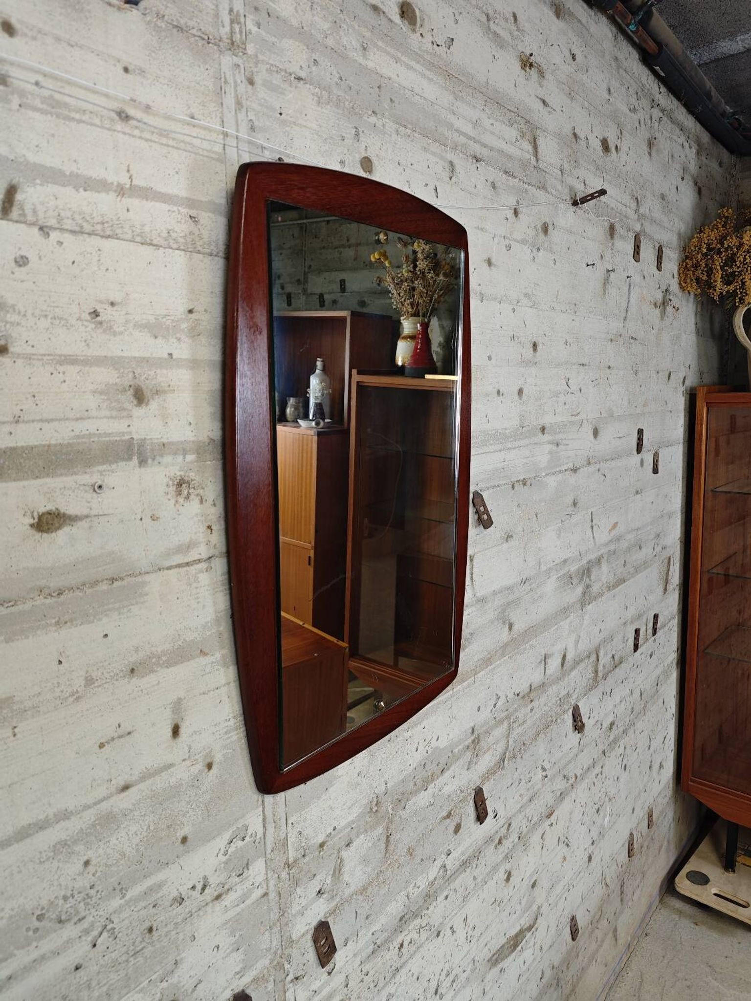 Miroir scandinave en teck