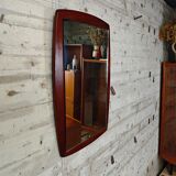 Scandinavian teak mirror