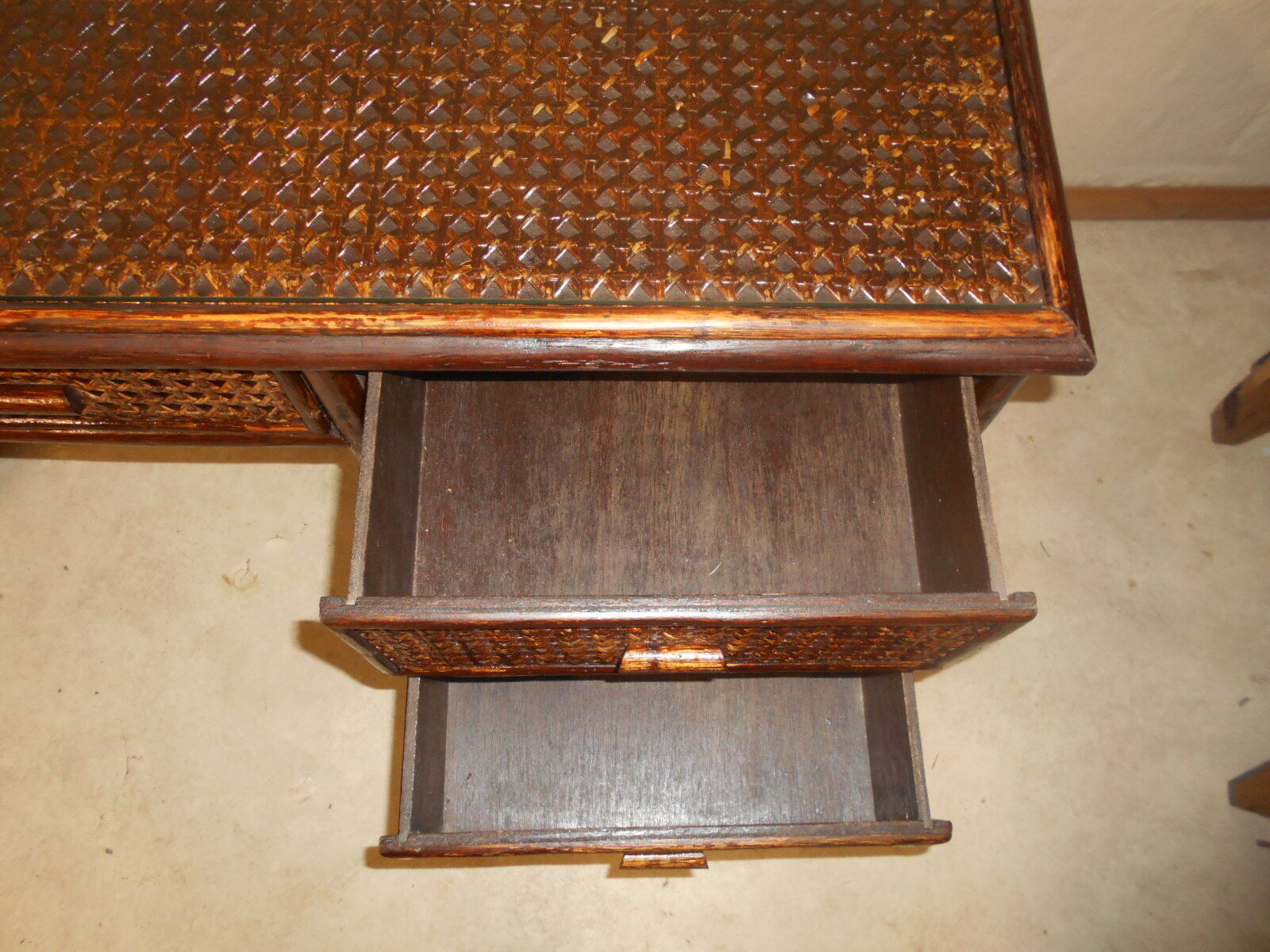 Rattan desk
