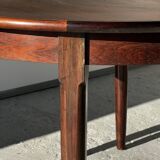 Round rosewood table Cj Rosengaarden, Denmark 1960