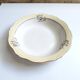 Vintage shallow dish L'Amandinoise model Paola white cream flowers