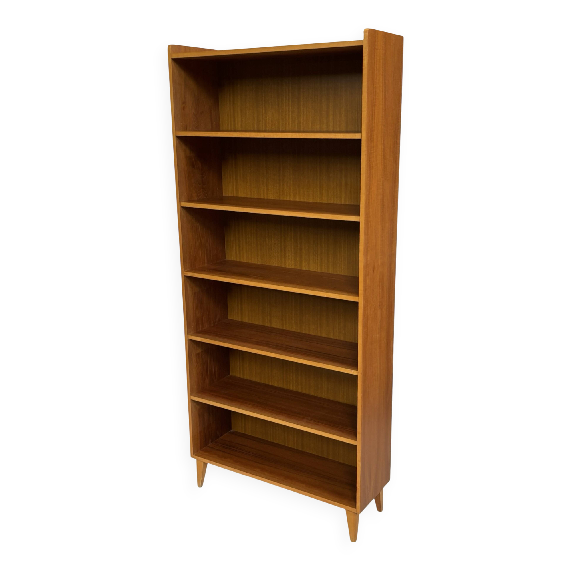 Large vintage teak bookcase, Danish design, 1960s