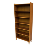 Vintage large teak bookcase danish design 60s