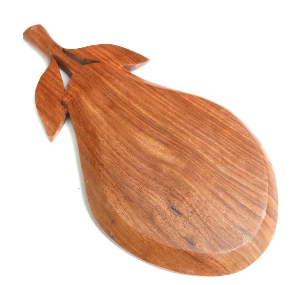 Wooden catchall in the shape of a pear, 1970s.
