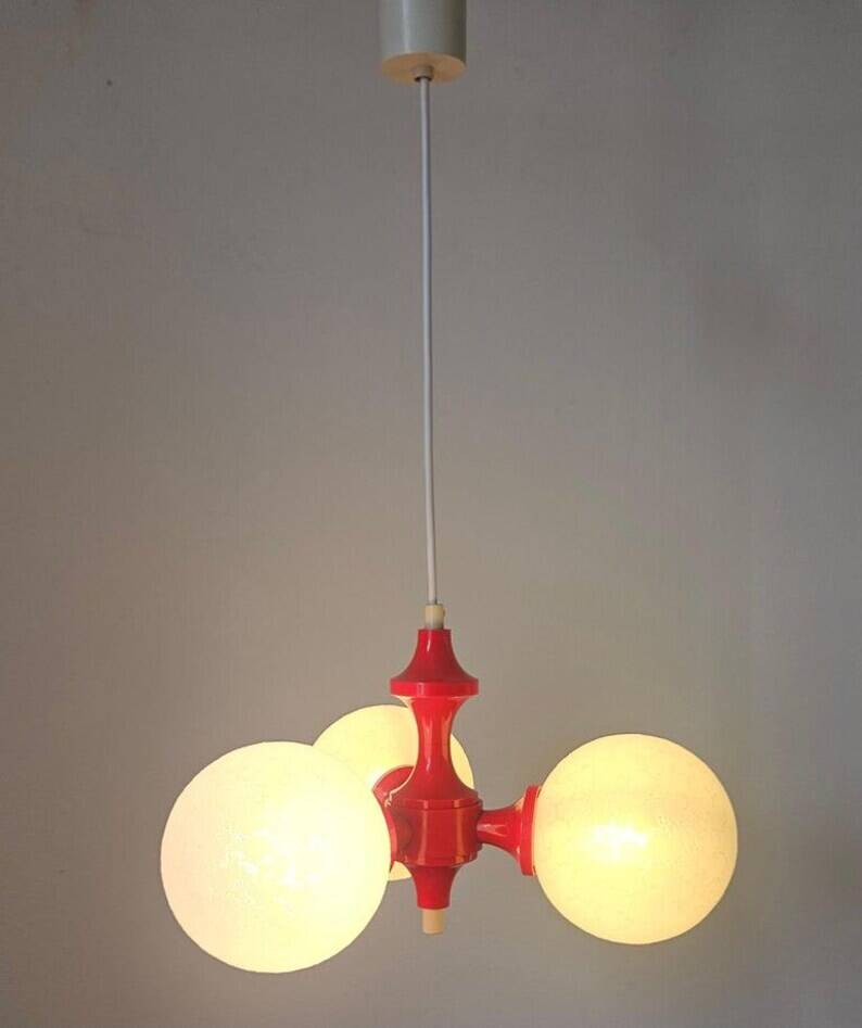Rare Midcentury Chandelier or Pendant Sputnik, Richard Essig, Germany, 1970s