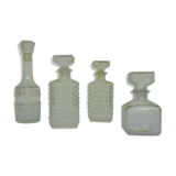 Set of 4 glass carafes