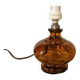 Vintage amber glass lamp base