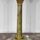 Green onyx column lamp, Empire taste – Early twentieth century