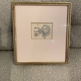 Drawing portrait of two men