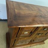 Solid acacia wood sideboard 4 doors, 2 drawers