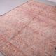 Tapis marocain vintage rose 205 x 303 cm, tapis en laine berbère, tapis berbère boho