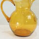 Bubbled glass pitcher biot style from the glassworks La Rochere