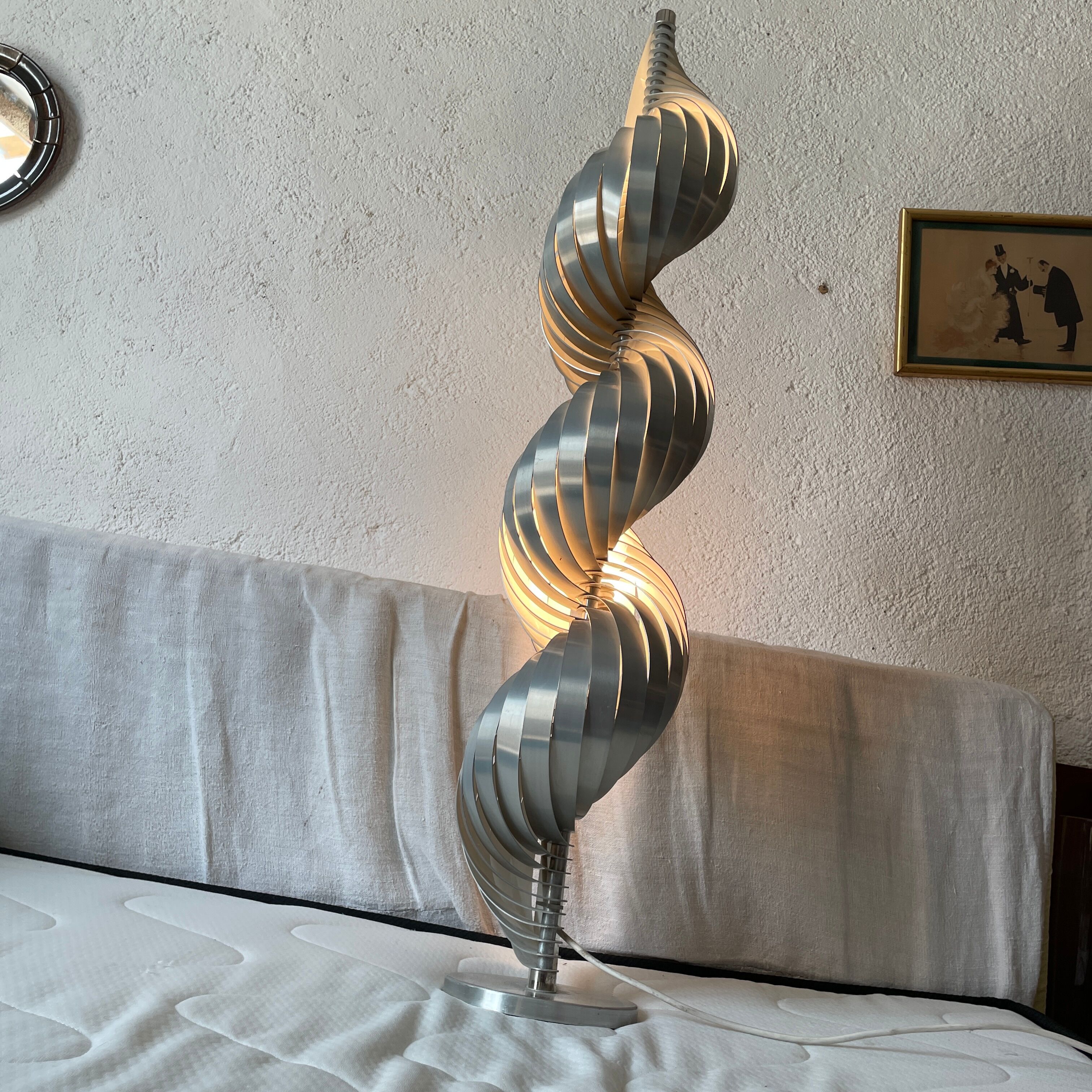 Design lamp Henri Mathieu floor lamp 1970 design