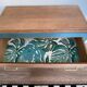 Renovated oak compass foot chest of drawers