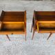 Pair of Italian bedsides, Art deco 50s