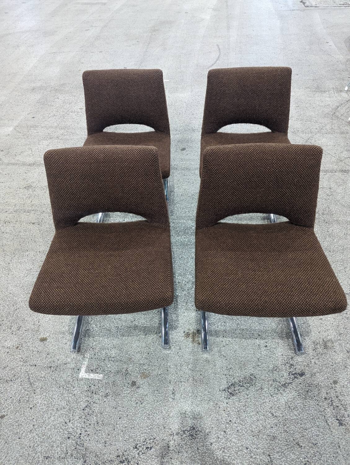 Set of 4 Georges Frydman chairs