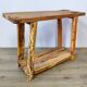 Petite console en bois brut ancien