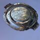 Round silver-plated metal dish