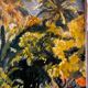 Exotic landscape painting of Tahiti from the 1940s to 1960s.