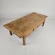 Antique 19th century French farmhouse oak coffee table