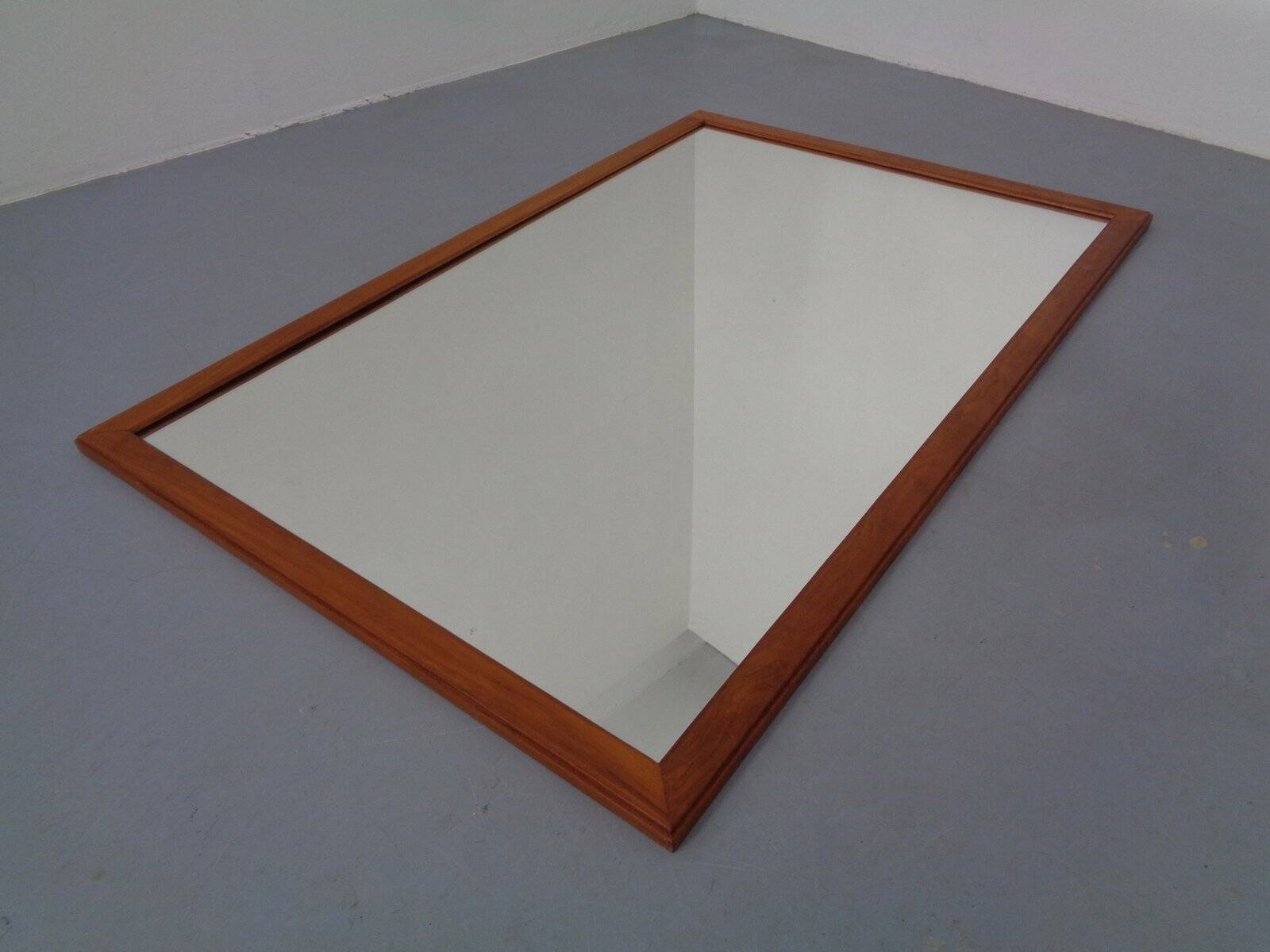 Large Danish No 368 Mirror in Teak by Aksel Kjersgaard, 1960s