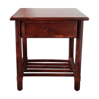 Rattan bedside table