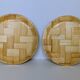2 Bamboo trays of Asian origin certainly 1950