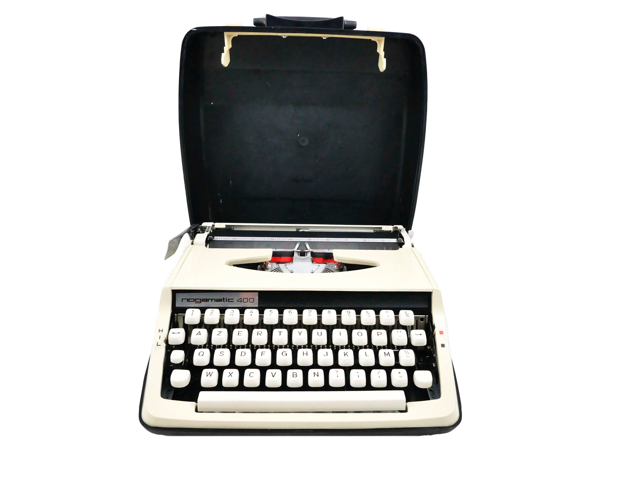 Nogamatic 400 beige and black typewriter