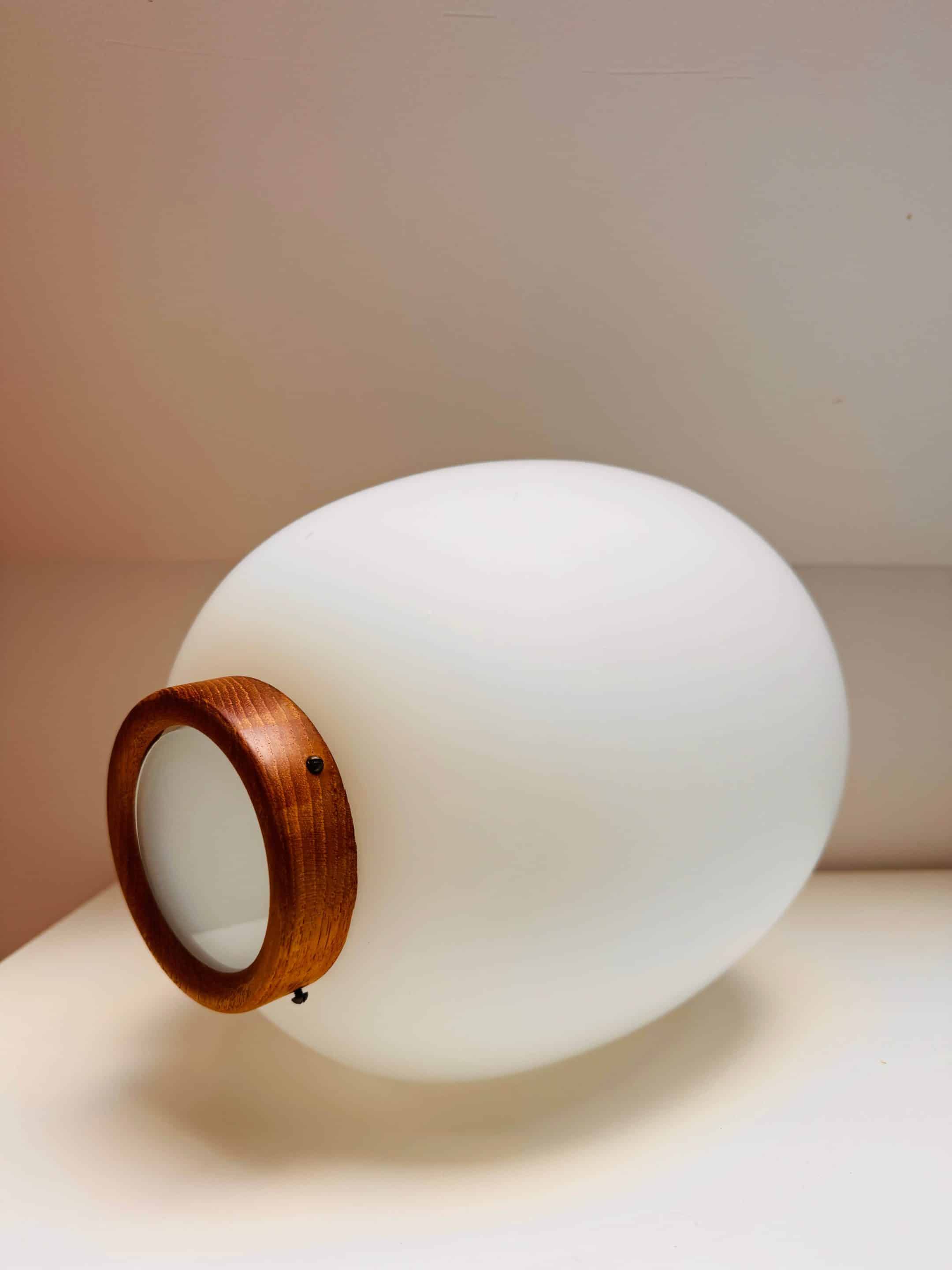 "Teak-Kina" pendant light, Bent Karlby for Lyfa, 1950s