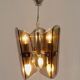 Design chandelier in smoked glass 6 lights
