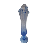 Blue blown vase from 1980