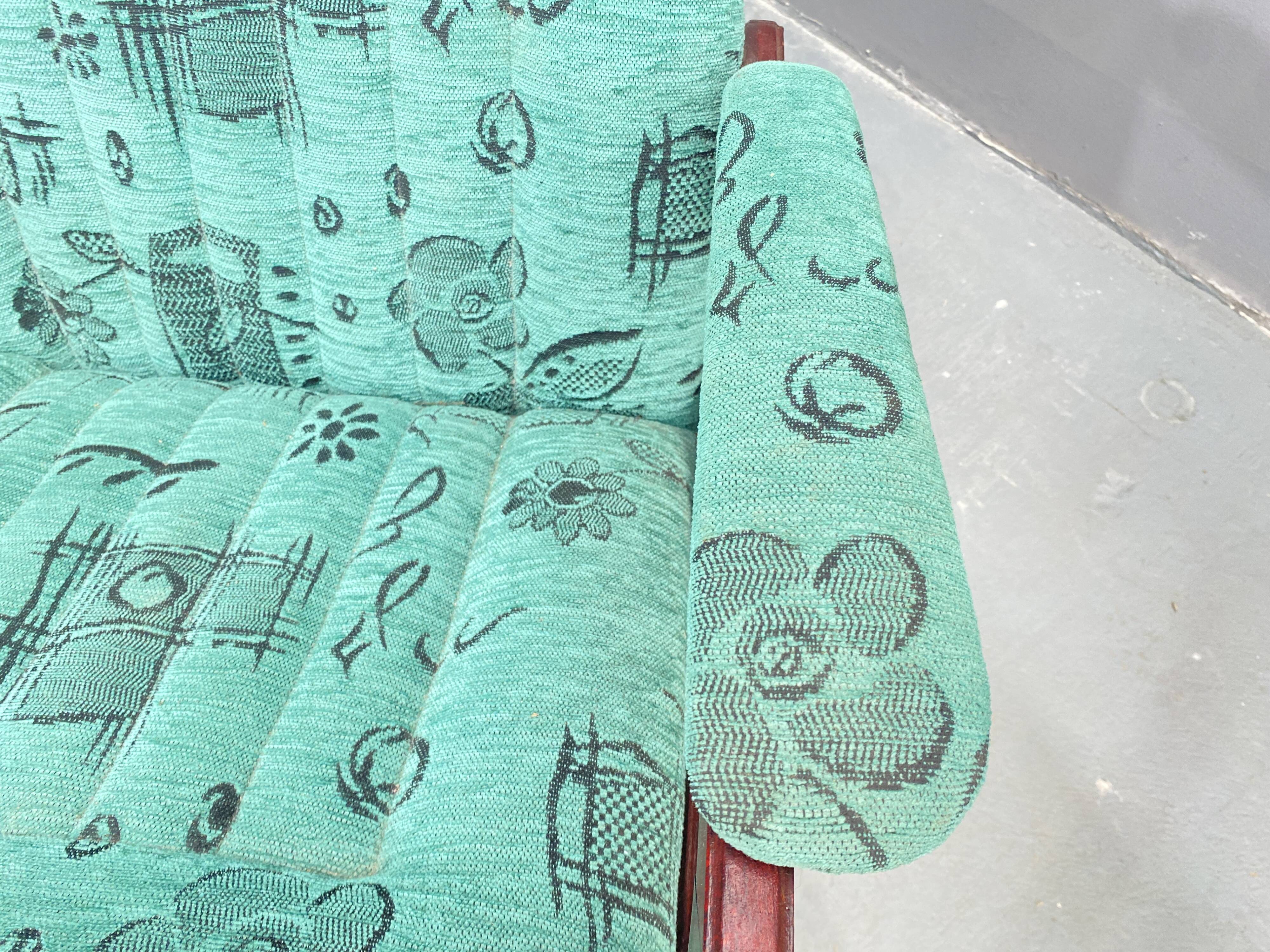 ÚLUV Wooden Rocking Chair – Czechoslovakia, 1970s, Original Very Good Condi