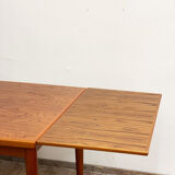 Danish mid century teak extendable dining table, denmark, 1960s