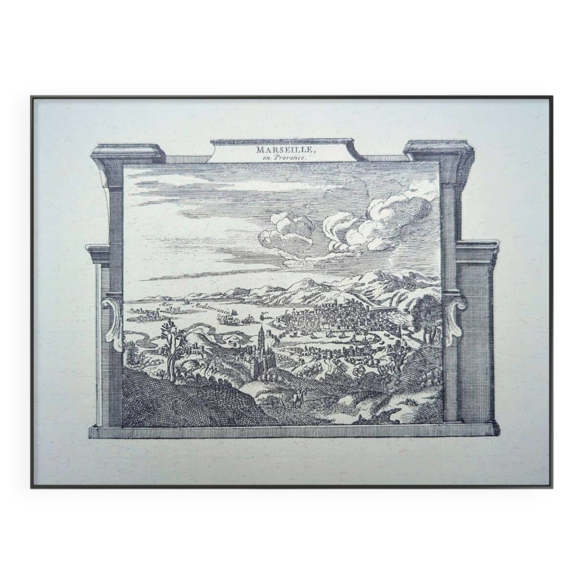 Printed in 1970, Marseille, Bouches-du-Rhône. Original vintage.