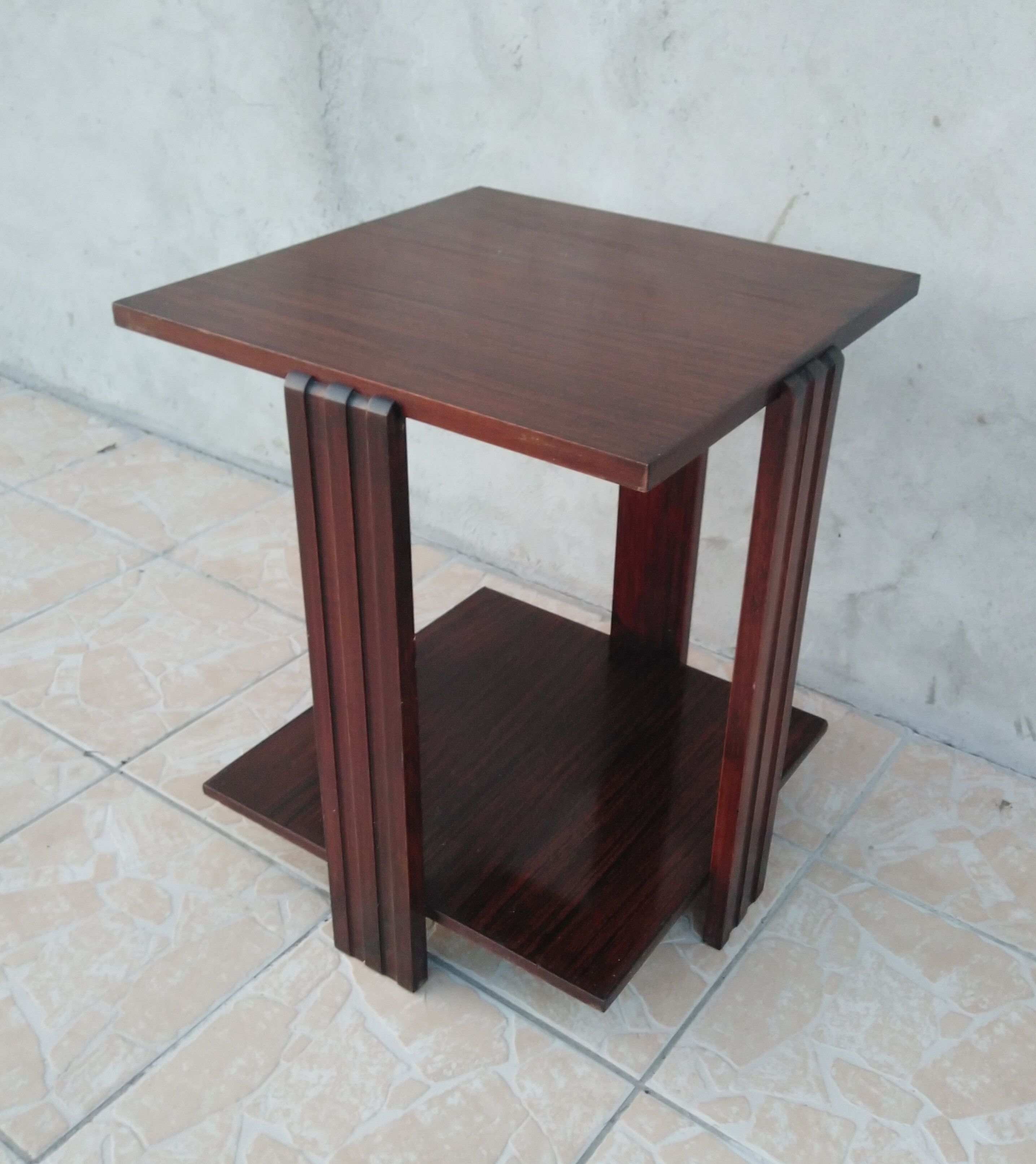 Art Deco side table in macassar ebony