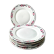6 Art Deco porcelain dinner plates