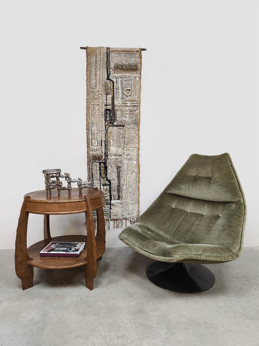 Rare table d'appoint Art Déco vintage néerlandaise N.V. Hero de Groot