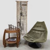 Rare table d'appoint Art Déco vintage néerlandaise N.V. Hero de Groot