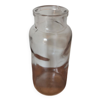 Vintage EH pharmacy molded glass jar