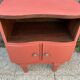 Art Deco bedside table, terracotta, 1930s/40s