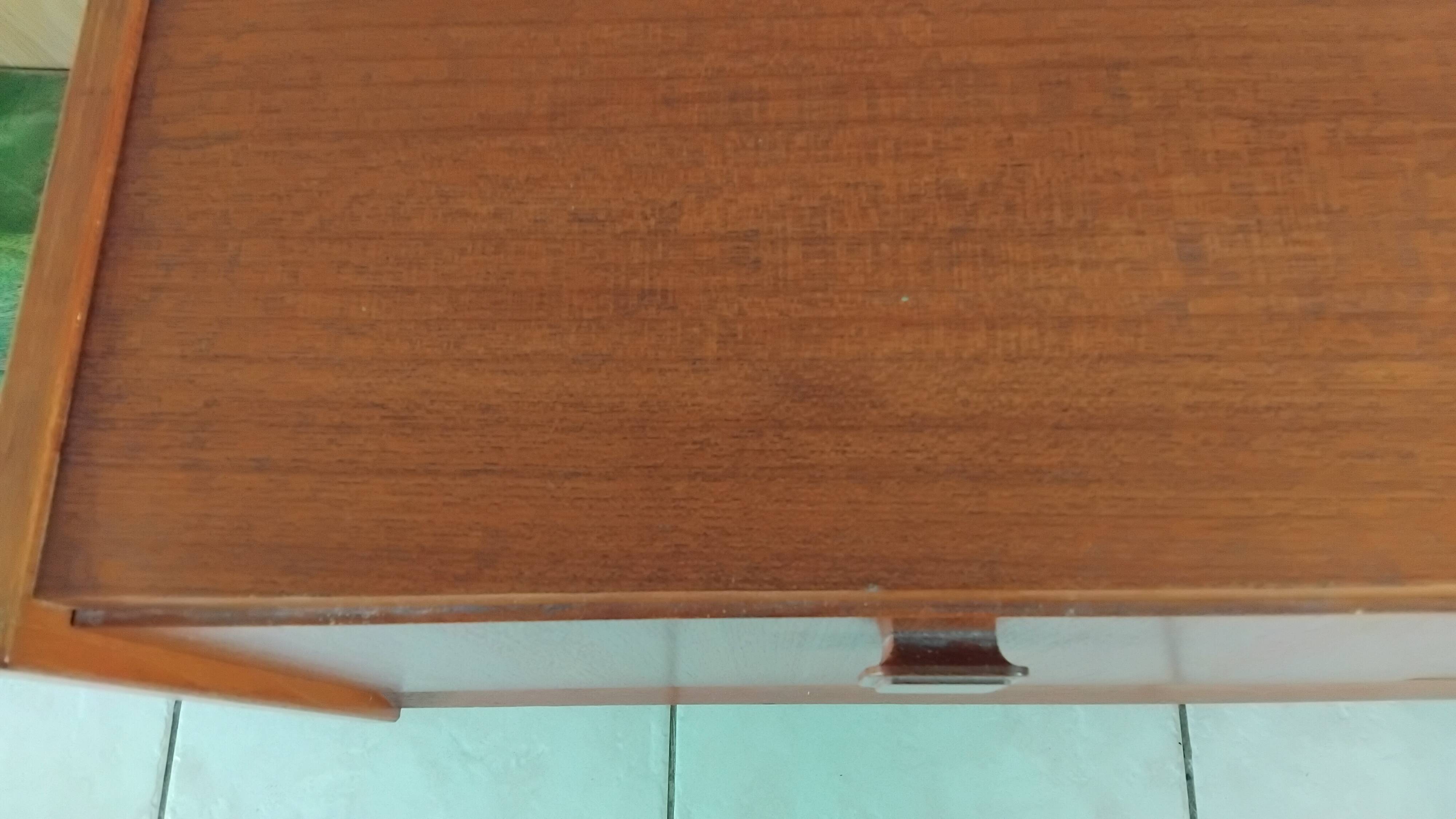 Small vintage Scandinavian teak sideboard