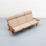 GE-375/3 Three-seater Sofa by Hans Wegner  for Getama
