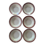 Old earthenware soup plates