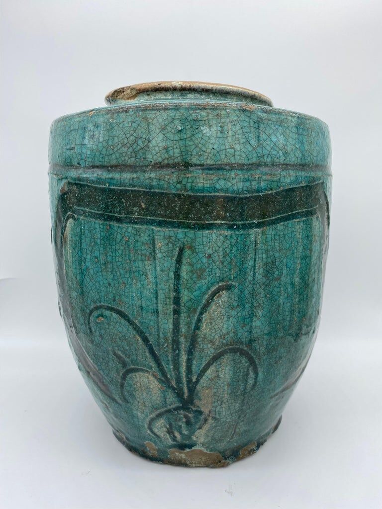 Blue jar martaban style 19th century